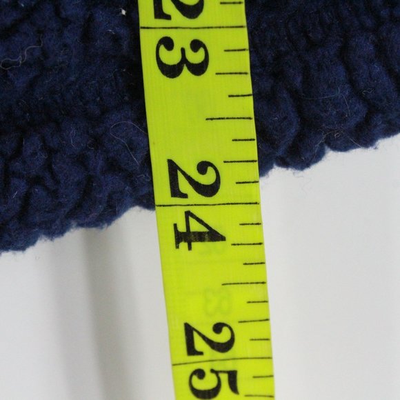 St. John Bay Sherpa Sweater Women's Petite Navy Blue Pullover Mock Neck Sz PS - Picture 8 of 8
